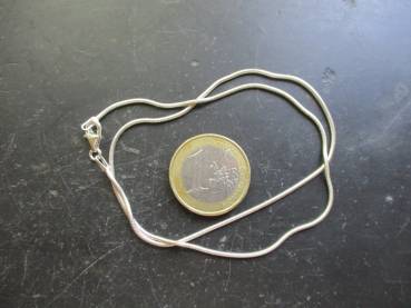 Preview: Kette, Silberkette, Schlangenkette, Sterlingsilber, Schmuck, Unisex, 38 cm