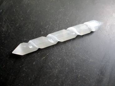 Preview: Selenit, Edelstein, Stab, Massagestab, Akkupunktur, Reiki, Griffel, Reflexzonen