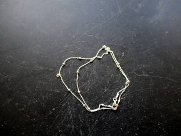 Preview: Kette, Silberkette, Sterlingsilber, zart, Kügelchen, Schmuck, 40 cm