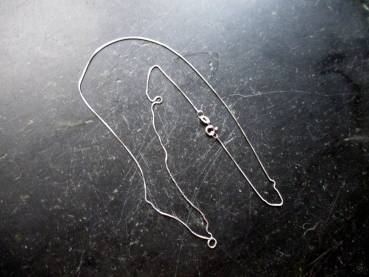 Preview: Kette, Silberkette, Venezianerkette, fein,  Sterlingsilber, 50 cm