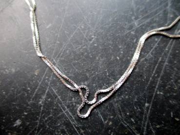 Preview: Kette, Silberkette, Venezianerkette, fein,  Sterlingsilber, 50 cm