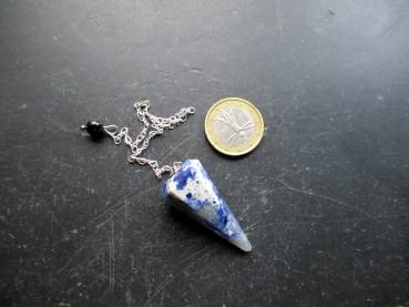 Preview: Sonderangebot, Pendel, Spitzpendel, Sodalith, blau, Wicca