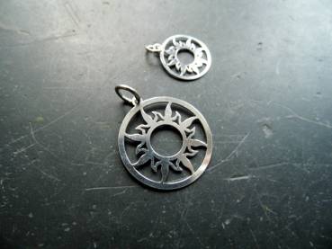 Preview: Anhänger, Sterlingsilber, Silber, Sonne, filigran, klein, Freude, Schmuck