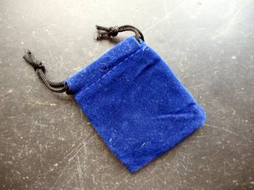 Schmuckbeutel, Beutel, Säckchen, Verpackung, blau, Velour