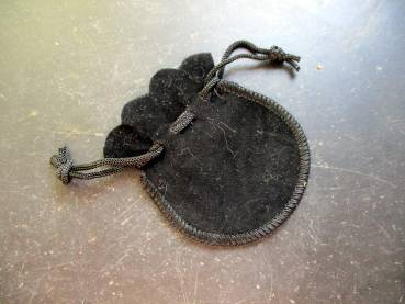 Beutel für Pendel, Säckchen, Velours Beutel, Verpackung, schwarz