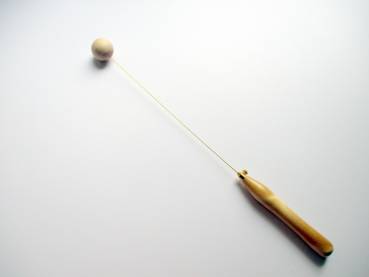 Einhandrute, Tensor, Wünschelrute, Rute, groß, Holz, Kugel, Ring, zerlegbar