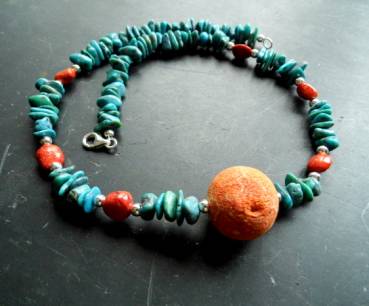 Kette, Koralle, Türkis, rot, türkisfarben, Silber, Schmuck, Kugel