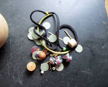 Universal Pendel, klein, Universalpendel, Holz, schwarz, 5.4