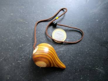 Preview: Baj Pendel, Therapie Pendel, Zink, Holzpendel, Spitzpendel, Pyramide, Heilpraktiker