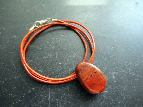 Kette, Anhänger, Jaspis, rot, Tropfen, Sterlingsilber, Chakra Stein, Schmuck, Unisex