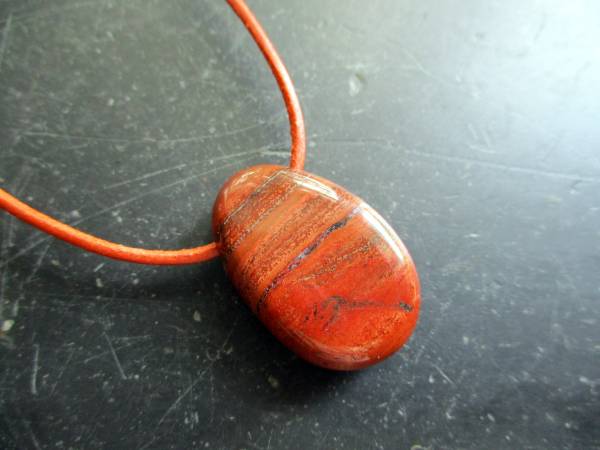 Kette, Anhänger, Jaspis, rot, Tropfen, Sterlingsilber, Chakra Stein, Schmuck, Unisex