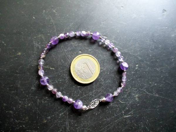 Armband, Symbolarmband, Amethyst, Sterlingsilber, Lotus, Schmuck, Schutz