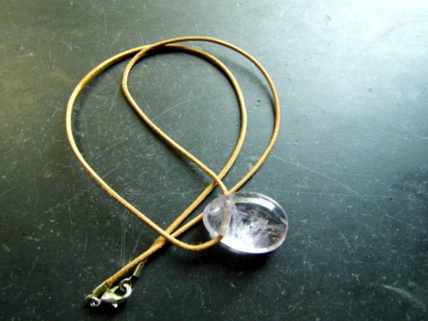 Anhänger, Amethyst, lila, Tropfen, Amethyst Tropfen, Lederband, Kette