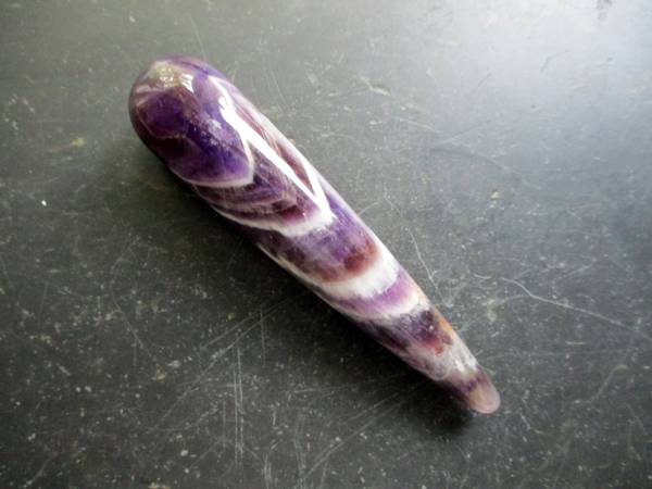 Massage Griffel, Amethyst Stab, Edelstein, Reiki, Meditation
