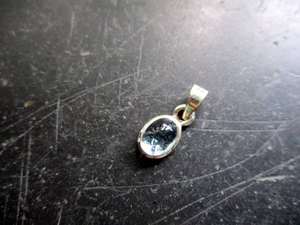 Anhänger, Sterlingsilber, Aquamarin, oval, hellblau, Schmuck, Frauen