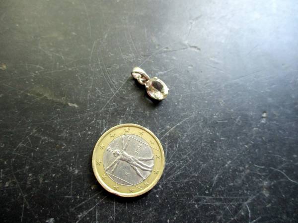 Anhänger, SterlingSilber, Bergkristall, facettiert, zierlich, Schmuck, Frauen, Mädchen