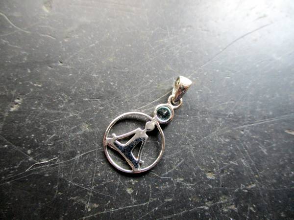 Anhänger, Sterlingsilber, Buddha, Aquamarin, Buddha Anhänger, filigran, Silber, Esoterik