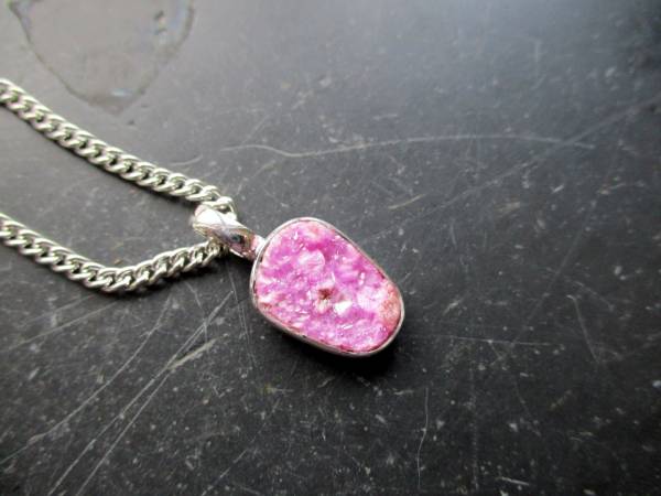 Anhänger, Sterlingsilber, Calcit, Kobalt Calcit, rosa, Schmuck, Frauen, Mädchen