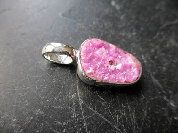 Anhänger, Sterlingsilber, Calcit, Kobalt Calcit, rosa, Schmuck, Frauen, Mädchen