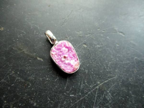 Anhänger, Sterlingsilber, Calcit, Kobalt Calcit, rosa, Schmuck, Frauen, Mädchen