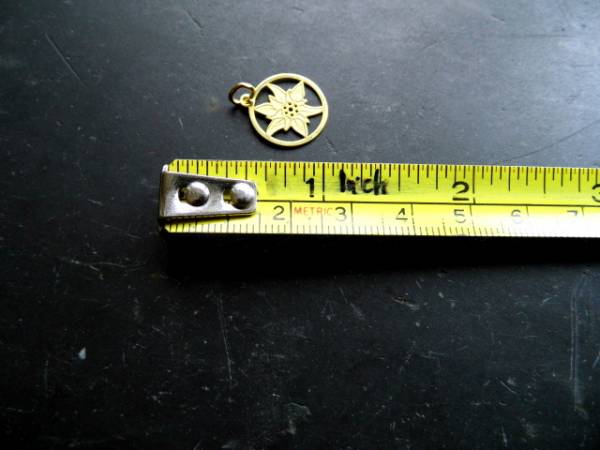 Edelweiss, Anhänger, Sterlingsilber, Silber, vergoldet, Blume, Schmuck, Kette, Dirndl, filigran