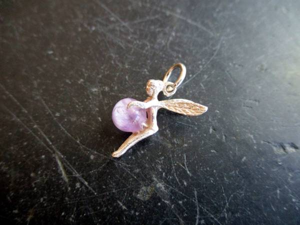 Anhänger, Elfe, Fee, Sterlingsilber, Amethyst, Schmuck, Märchen