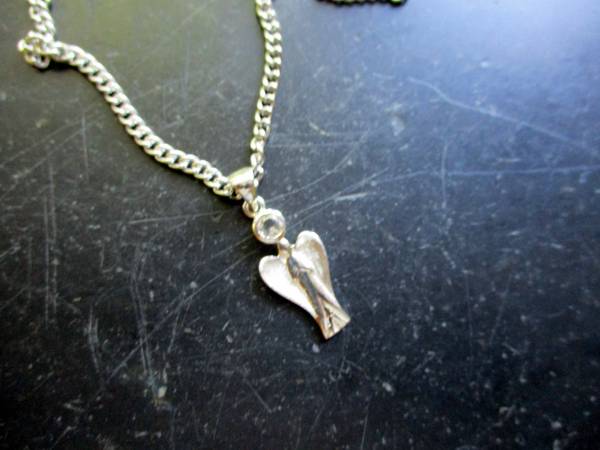 Anhänger, Engel, Sterlingsilber, Bergkristall, facettiert, Schmuck, Schutz, Frauen, Mädchen
