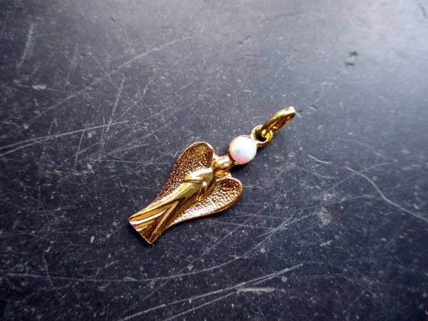 Anhänger, Engel, Sterlingsilber, vergoldet, Schmuckstein, Schmuck, Schutz, Frauen, Mädchen
