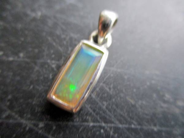 Anhänger, Sterlingsilber, Opal, Feueropal, schimmernd. Schmuck, Frauen, Mädchen