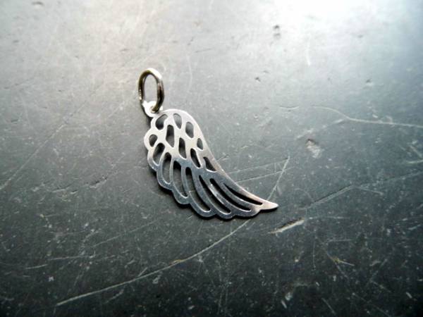Anhänger, Sterlingsilber, Flügel, groß, Engel, Schutz, Frauen, Mädchen