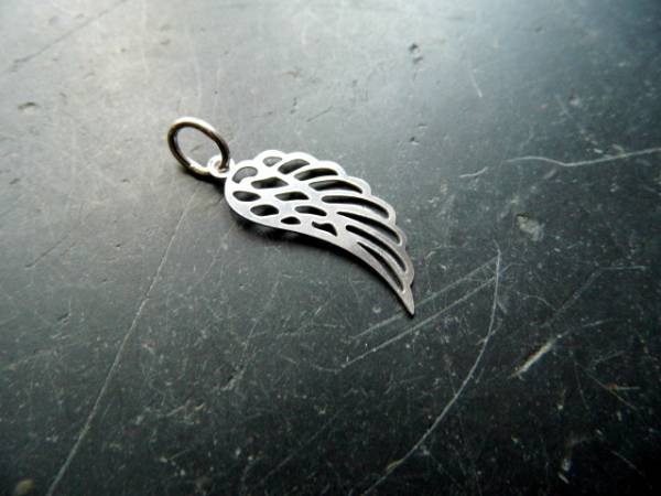 Anhänger, Sterlingsilber, Flügel, groß, Engel, Schutz, Frauen, Mädchen