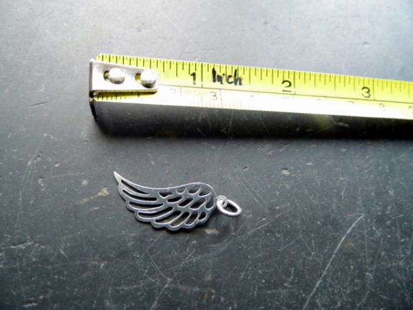 Anhänger, Sterlingsilber, Flügel, groß, Engel, Schutz, Frauen, Mädchen