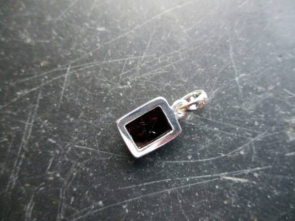 Anhänger, Sterlingsilber, teilweise vergoldet, Granat, rot, Schmuck, Frauen