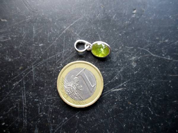 Anhänger, Grossular, Granat, hellgrün, Sterlingsilber, Schmuck, Frauen
