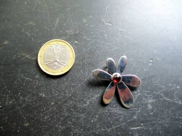 Anhänger, Silber, Granat, Gänseblume, Schmuck, Frauen