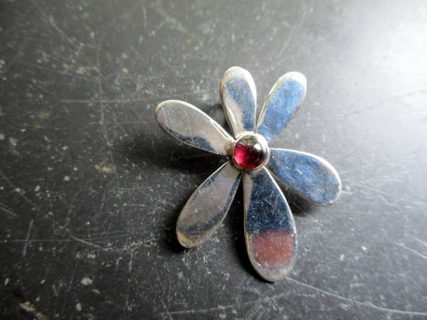 Anhänger, Silber, Granat, Gänseblume, Schmuck, Frauen