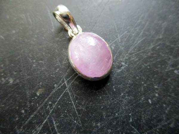 Anhänger, Sterlingsilber,  Silber, Kunzit, rosa, Frauen Schmuck, selten