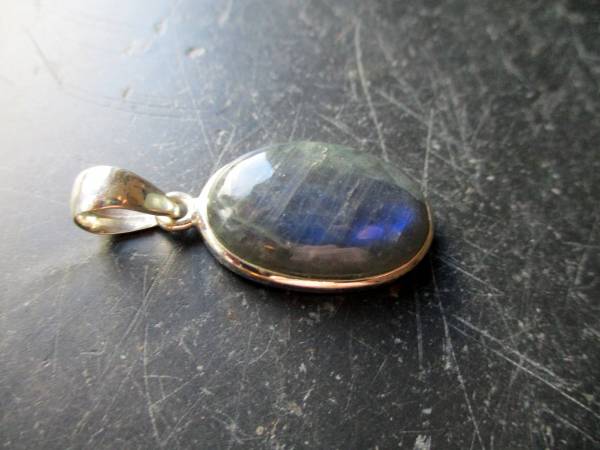 Silberanhänger, Anhänger, Labradorit, blau, Schimmer, Schmuck, Unisex