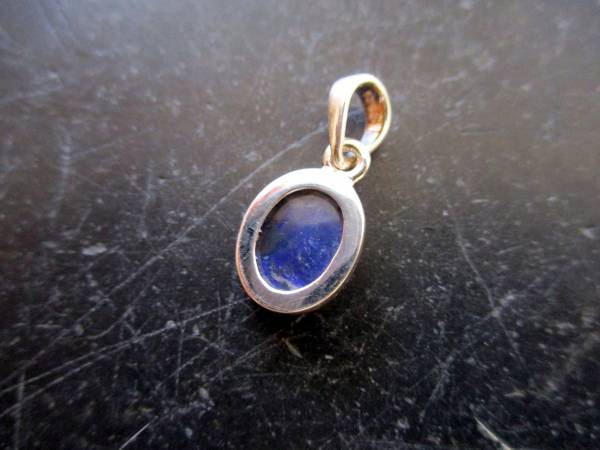 Anhänger, Sterlingsilber, teilweise vergoldet, Opal, schwarz, Schmuck,  Unisex