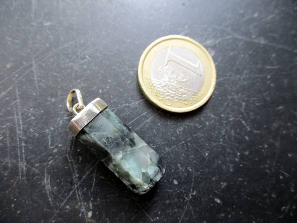 Anhänger, Sterlingsilber, Silber, Smaragd, grün, Männer, Schmuck, Smaragd Anhänger