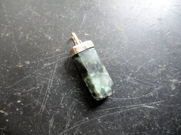 Anhänger, Sterlingsilber, Silber, Smaragd, grün, Männer, Schmuck, Smaragd Anhänger