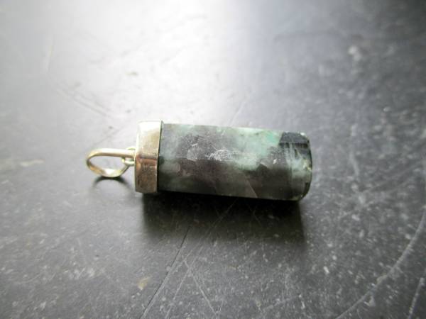 Anhänger, Sterlingsilber, Silber, Smaragd, grün, Männer, Schmuck, Smaragd Anhänger