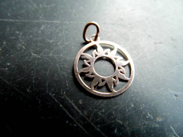 Anhänger, Sterlingsilber, Silber, Sonne, filigran, klein, Freude, Schmuck