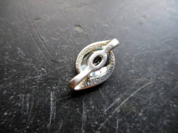 Anhänger, Sterlingsilber, Topas, blau facettiert, zierlich, Schmuck, Frauen