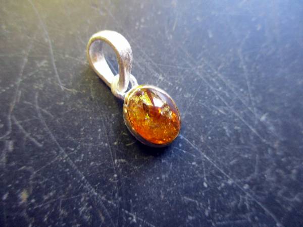 Anhänger, Sterlingsilber, vergoldet,Turmalin, hellrosa, zierlich, Schmuck, Frauen