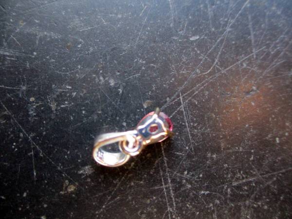 Anhänger, Sterlingsilber, Turmalin, rosa, facettiert, teilweise vergoldet, Schmuck, Frauen