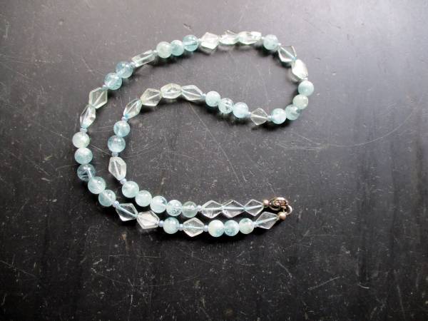 Aquamarin, Kette, hellgrün, Sterlingsilber, Schmuck, Frauen