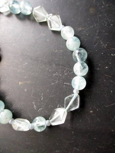 Aquamarin, Kette, hellgrün, Sterlingsilber, Schmuck, Frauen