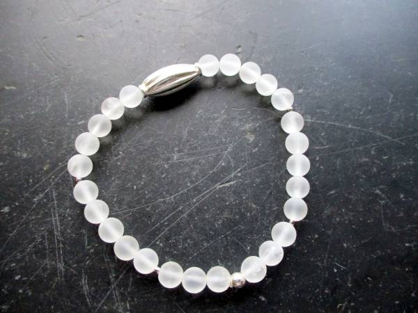 Armband, Bergkristall, Sterlingsilber, Silber, weiß, Braut, Schmuck