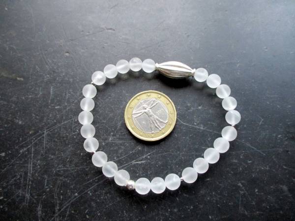 Armband, Bergkristall, Sterlingsilber, Silber, weiß, Braut, Schmuck